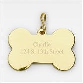 Gold Bone Pet Tag