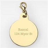 Round Gold Accessory Tag
