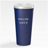 Navy 16 oz Tumbler- Text