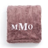 Faux Throw - Dusty Mauve