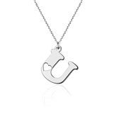 Silver Initial Necklace