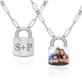 Silver Padlock Necklace