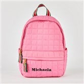 Quilted Backpack Pink