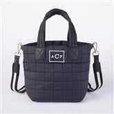 Quilted Mini Tote - Black