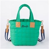 Quilted Mini Tote - Green