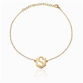 Gold Initial Anklet