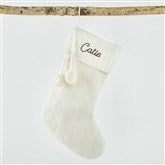 Ivory Cable Knit Stocking