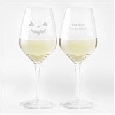 Jack-O-Lantern Wine Glass