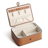 Leather Jewelry Box - Pecan