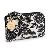 Card Pouch - Flowers Black