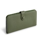 Leather Tab Wallet - Green