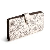 Leather Tab Wallet - Bloom