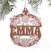 Snowflake Ornament - Pink