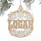 Snowflake Ornament - Whitewash