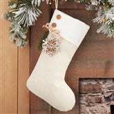 Ivory Stocking with White Tag