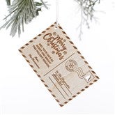 Postcard Ornament - White