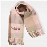 Kittenish Pink Plaid Scarf