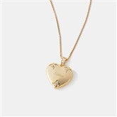 Gold Pave Heart Locket