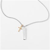 Cross and Bar Necklace