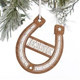 Horseshoe Ornament - Whitewash