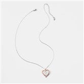 Sterling Mom Heart Necklace