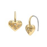 Gold Heart Earrings