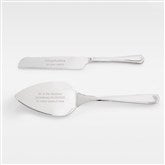 Silver Cake Server Set