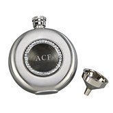 Round Jeweled Flask