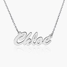 Personalized Name Necklace - Contemporary Script - 16555D