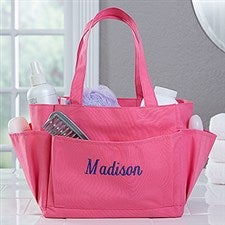 Pink Perfection Embroidered Shower Caddy - 17071