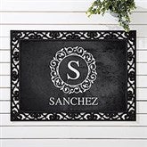 Custom Monogram Doormats - Circle & Vine - 18744