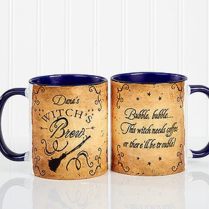 Witch's Brew Personalized Coffee Mug 11oz.- Blue - 16200-BL