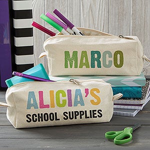 All Mine Personalized Canvas Pencil Case - 20923