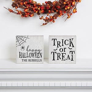 Happy Halloween Personalized Shelf Blocks - Set of 2 - 21185