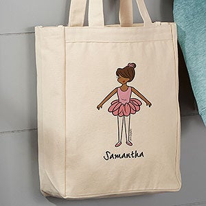 Ballerina philoSophie's® Personalized Canvas Tote Bag- 14