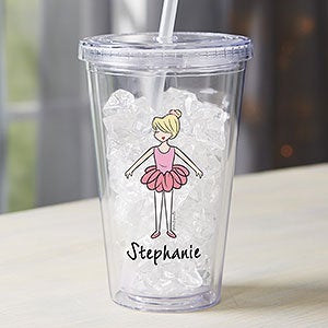 Ballerina philoSophies® Personalized 17 oz. Acrylic Insulated Tumbler - 27845