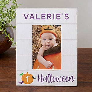 Baby's First Halloween Personalized Shiplap Frame-4x6 Vertical - 31942-4x6V