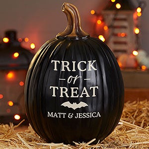 Spellbinding Personalized Pumpkins- Large Black - 32037-LB