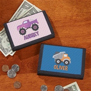 Construction & Monster Trucks Personalized Wallet - 38431