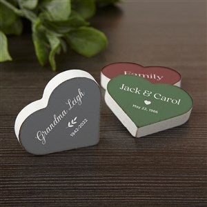 Name  Date Heart Wood Magnet for Family Tree - 39775