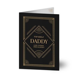 Top Shelf Dad Personalized Greeting Card - 40622