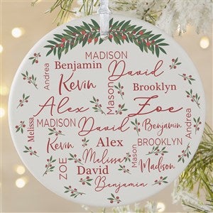 Merry Family Personalized Ornament-3.75