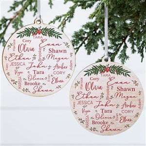 Merry Family Personalized Ornament-3.75