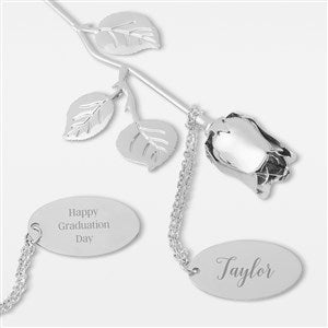 Engraved Graduation Keepsake Silver Rose - 42054