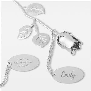 Engraved Keepsake Silver Rose For Her - 42056