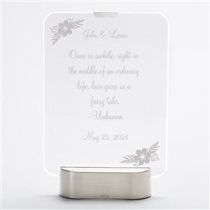 Engraved LED Glass Wedding Keepsake - 42064