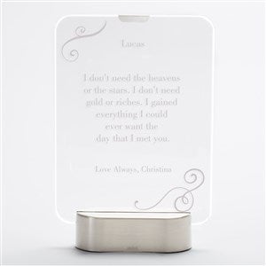 Engraved LED Glass Keepsake For My Husband - 42066