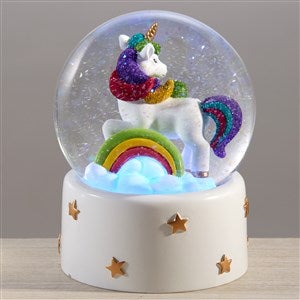 Personalised Unicorn Glitter Snow Globe Baby's 1st Christmas First Xmas  Glitter Globe Birthday Gift Christmas Gift 