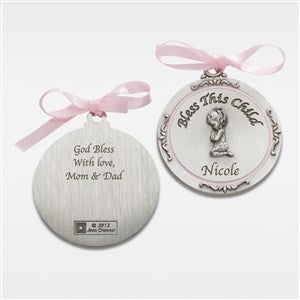 Personalized Religious Crib Medallion - Girl - 42185-P