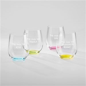 Riedel HAPPY O 11 1/4 fl.oz. Colored Stemless Wine Glasses (Set